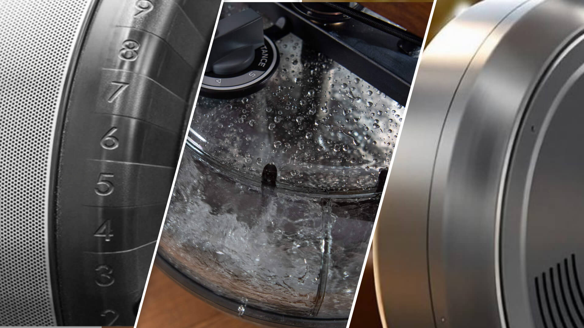 plit screen of different types of rowing machines