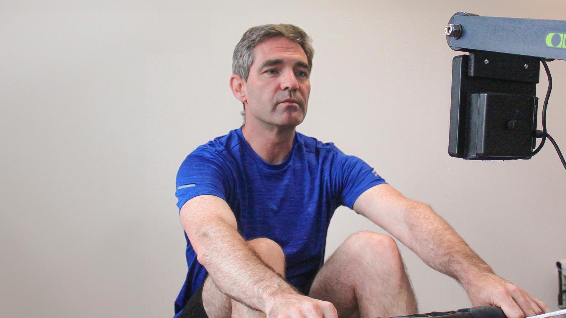 Dr. Charlie Simpson is a dedicated rower.