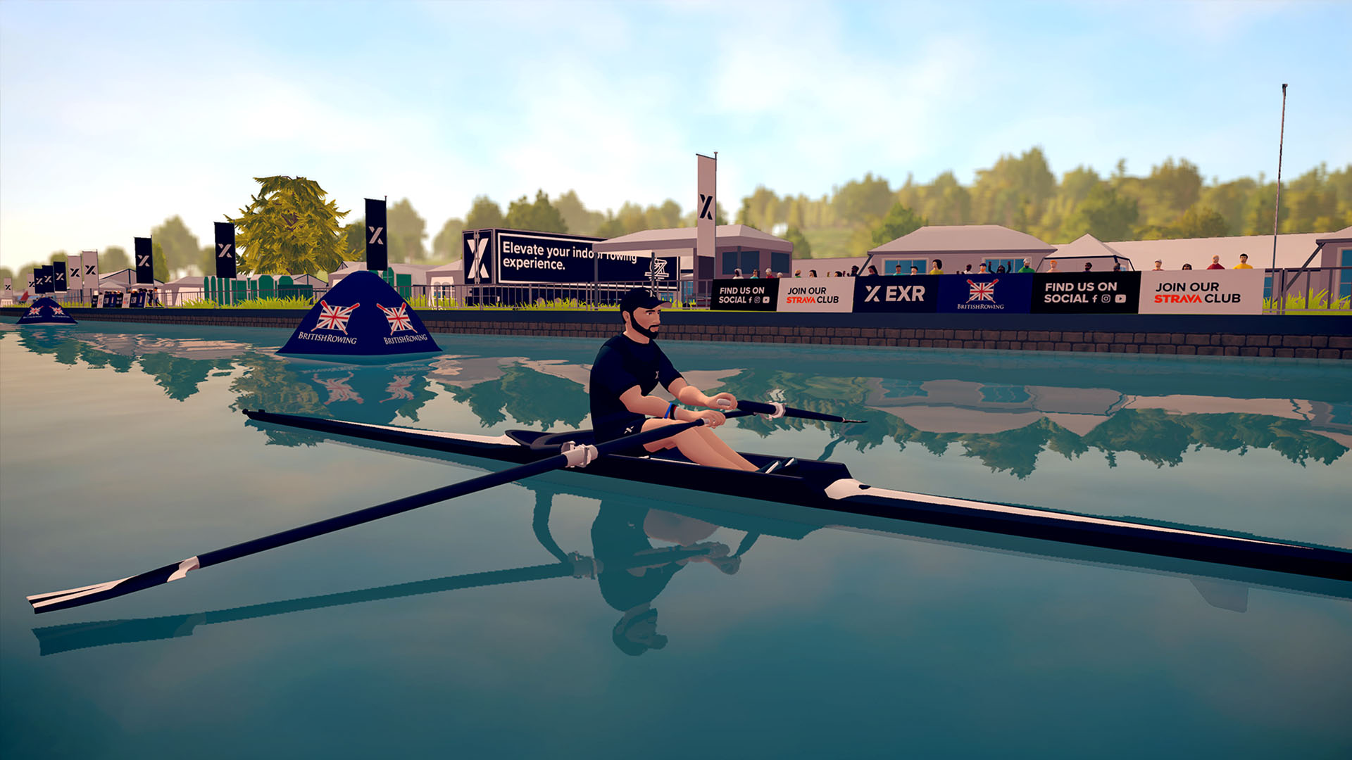 Man rowing on the River Thames