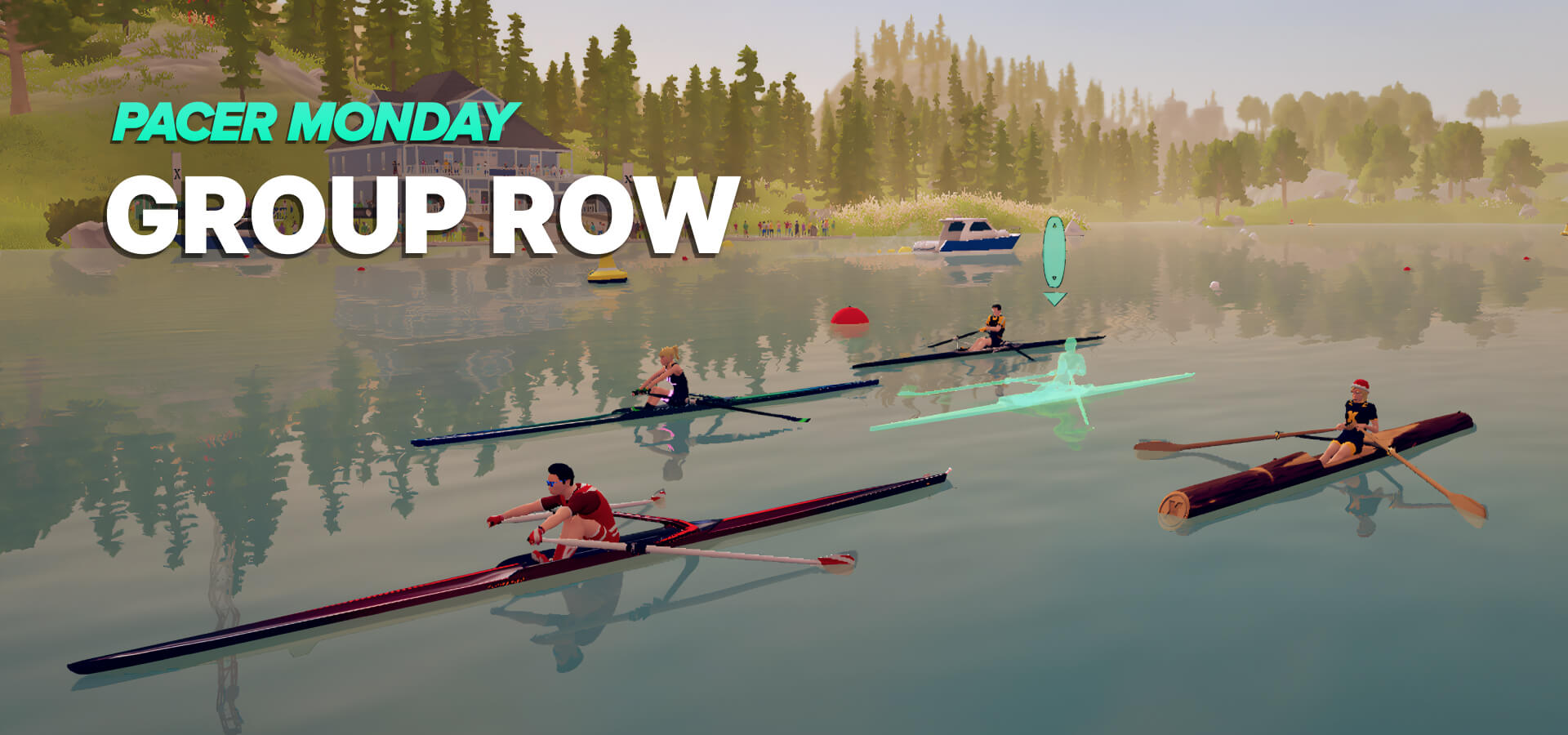 Join the paced group row on mondays