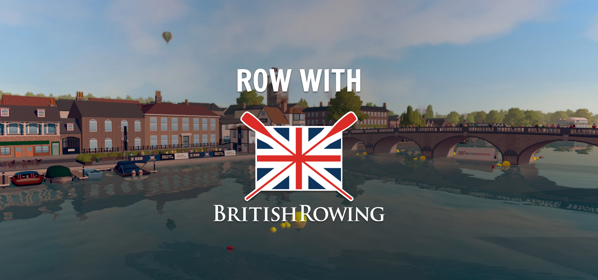 Image of the henley river with the British Rowing logo overtop
