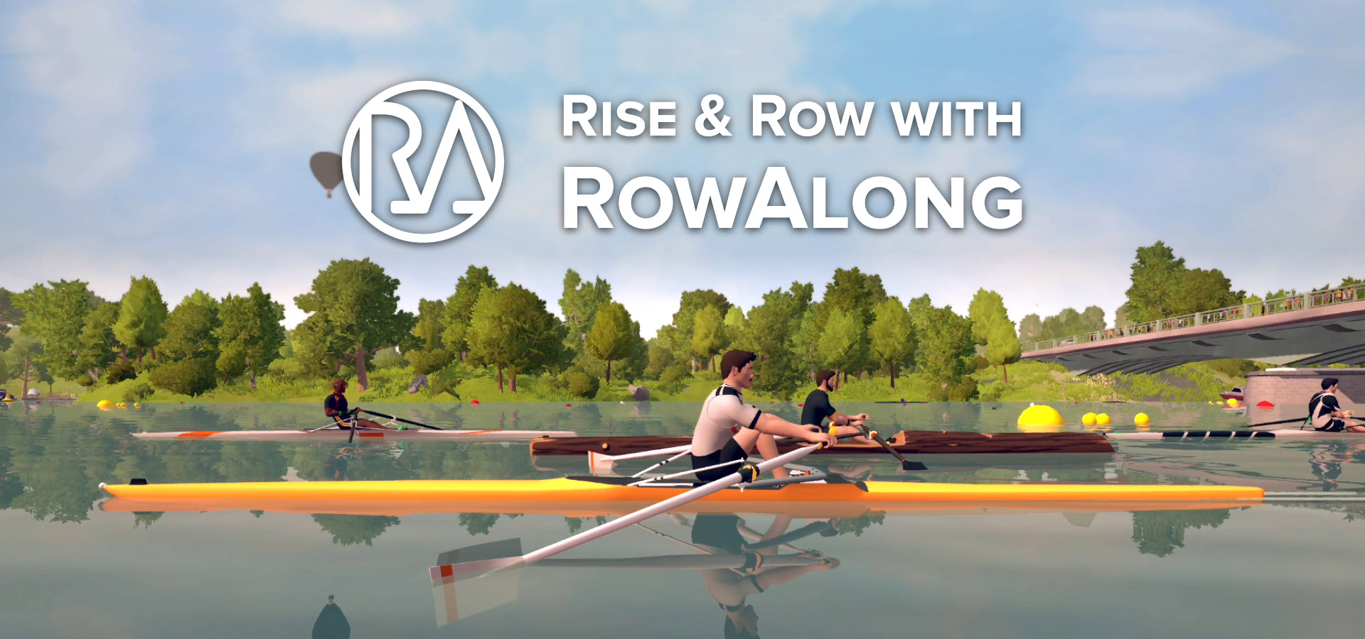 Image of 4 people rowing