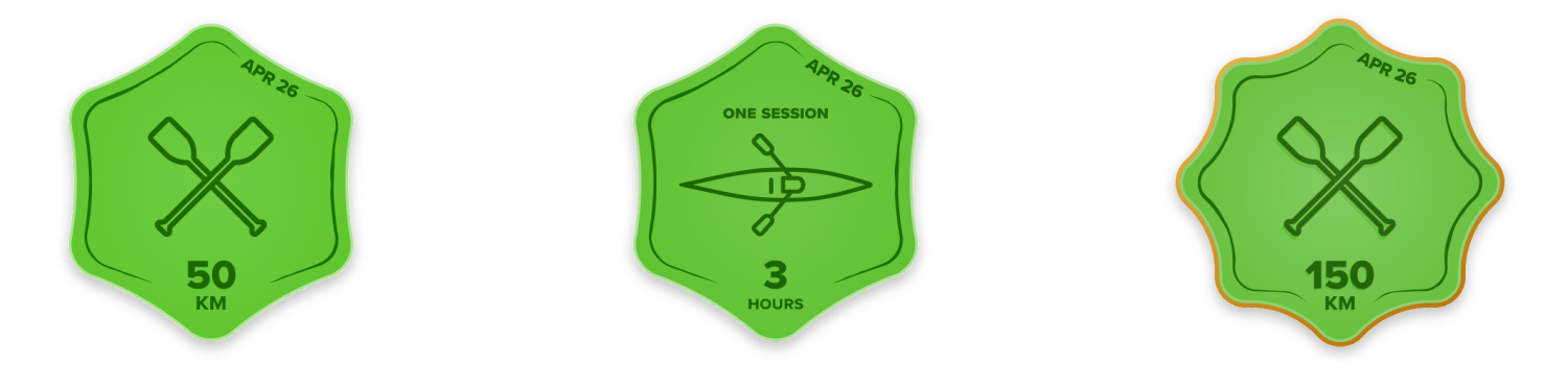 A preview of the april 2026 challenges badges.