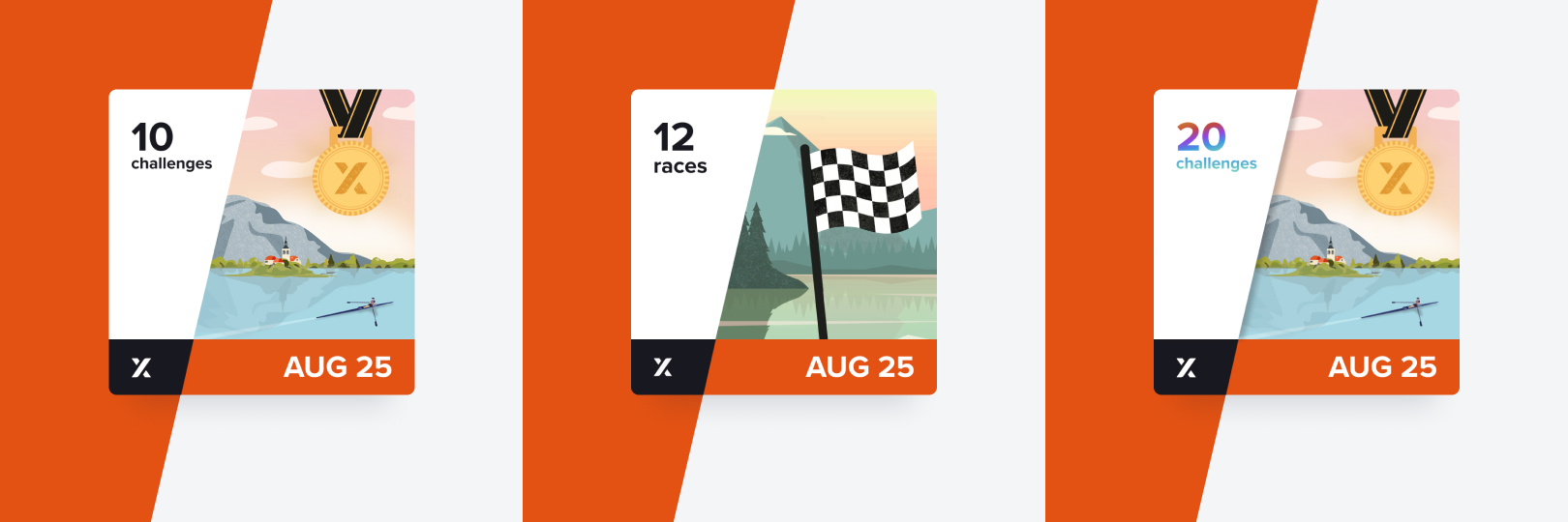 Beat the 3 monthly august challenges in EXR.