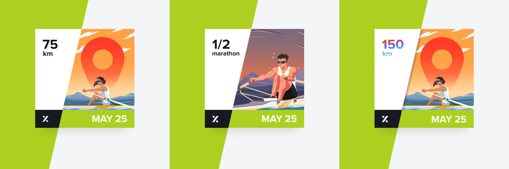 Beat the 3 monthly December challenges in EXR.