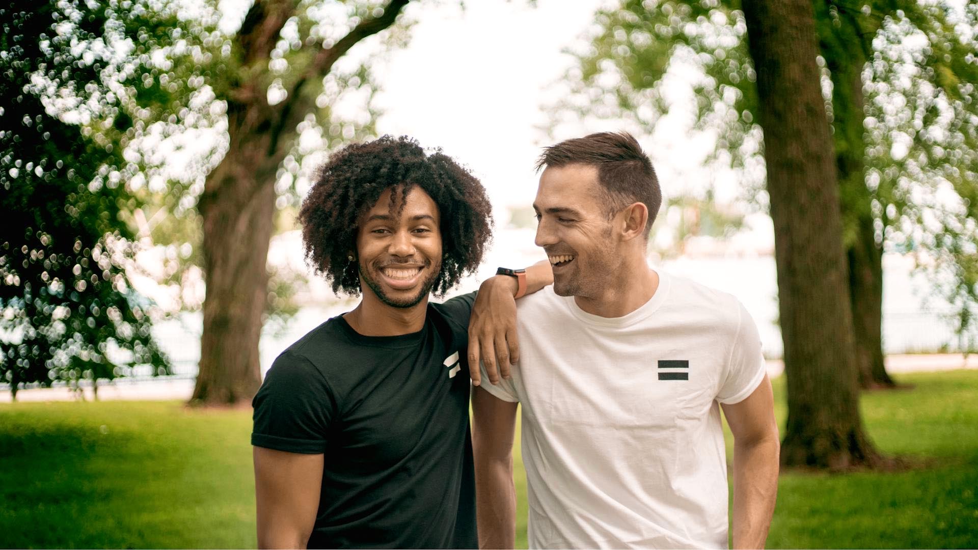 A group of people smiling.