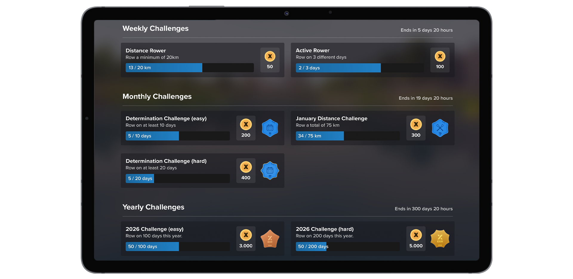 The new challenges in the EXR app