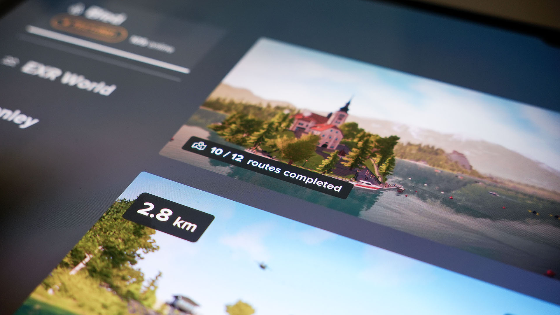 Completed routes are now counted on EXR