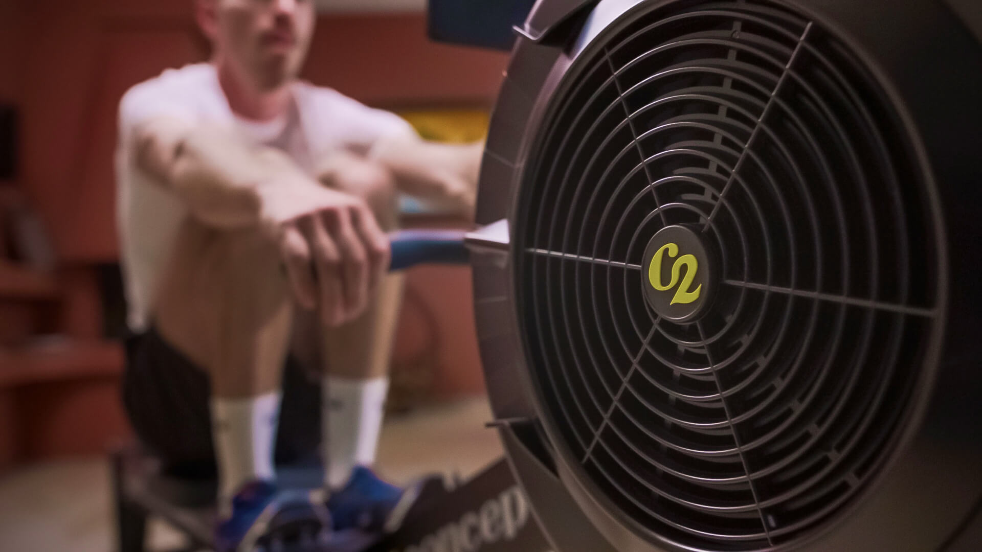 Closeup of the front of a Concept2