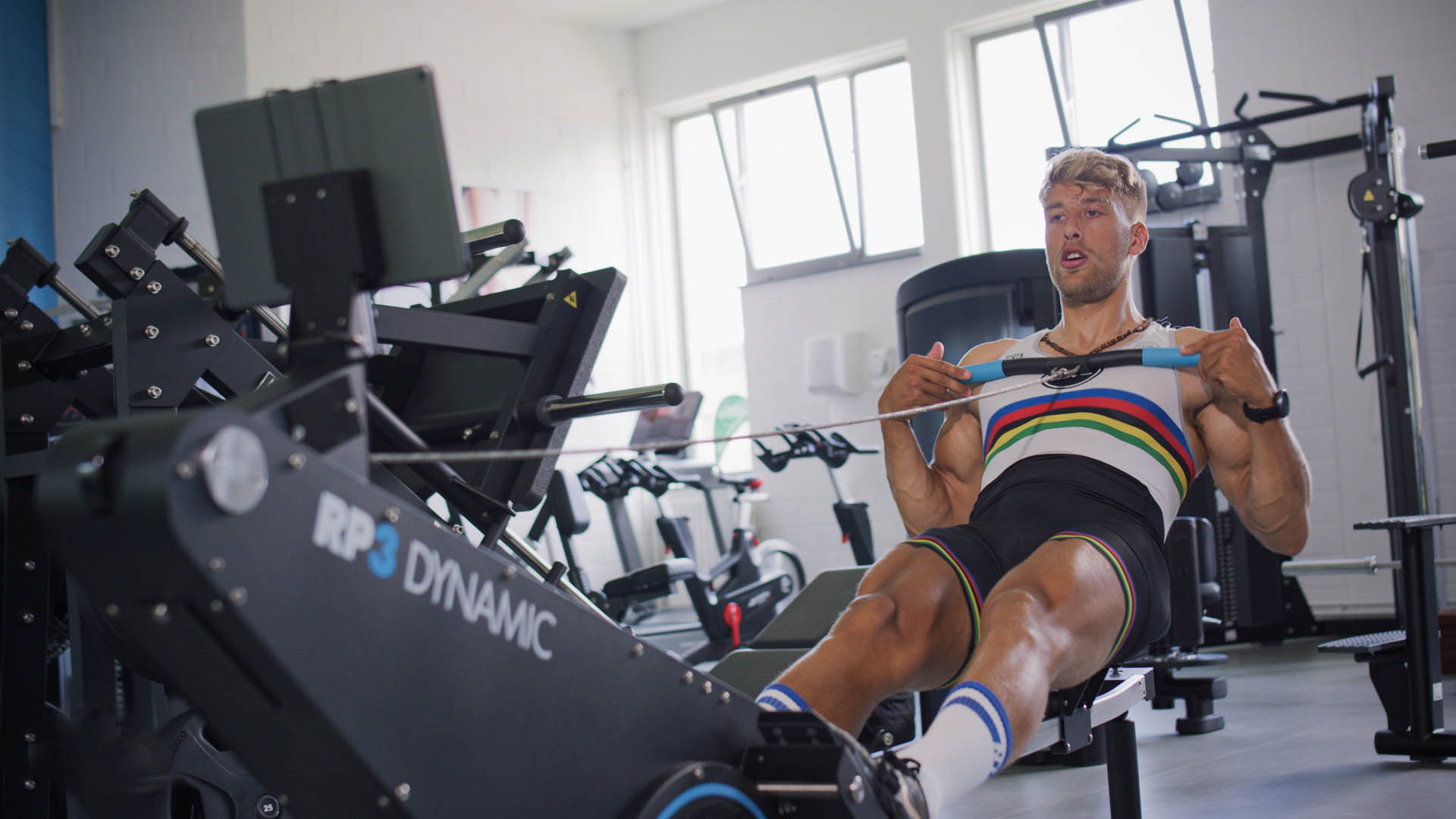 FTP test in the EXR indoor rowing app.